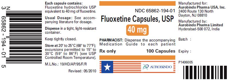 PACKAGE LABEL-PRINCIPAL DISPLAY PANEL - 40 mg (100 Capsule Bottle)