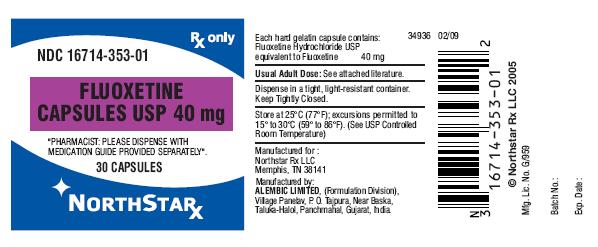 FLUOXETINE-40 mg-30 capsules 