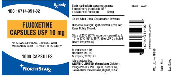 FLUOXETINE-10 mg-1000 capsules 