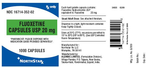FLUOXETINE-20 mg-1000 capsules 