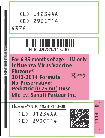 PRINCIPAL DISPLAY PANEL - 0.25 mL Syringe Label