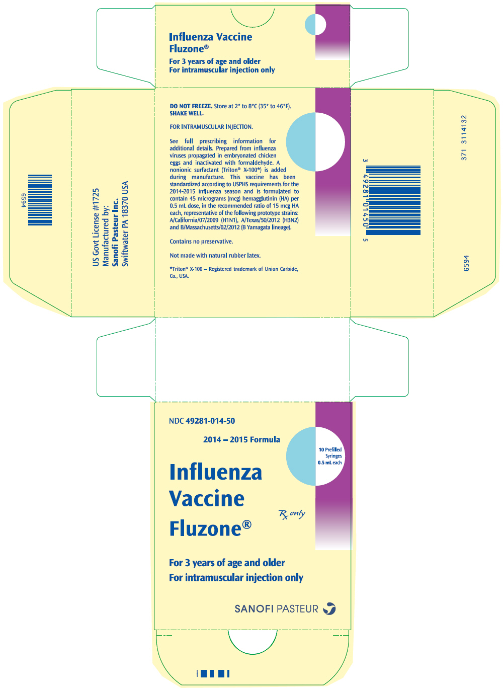 PRINCIPAL DISPLAY PANEL - 10 × 0.5 mL Syringe Package