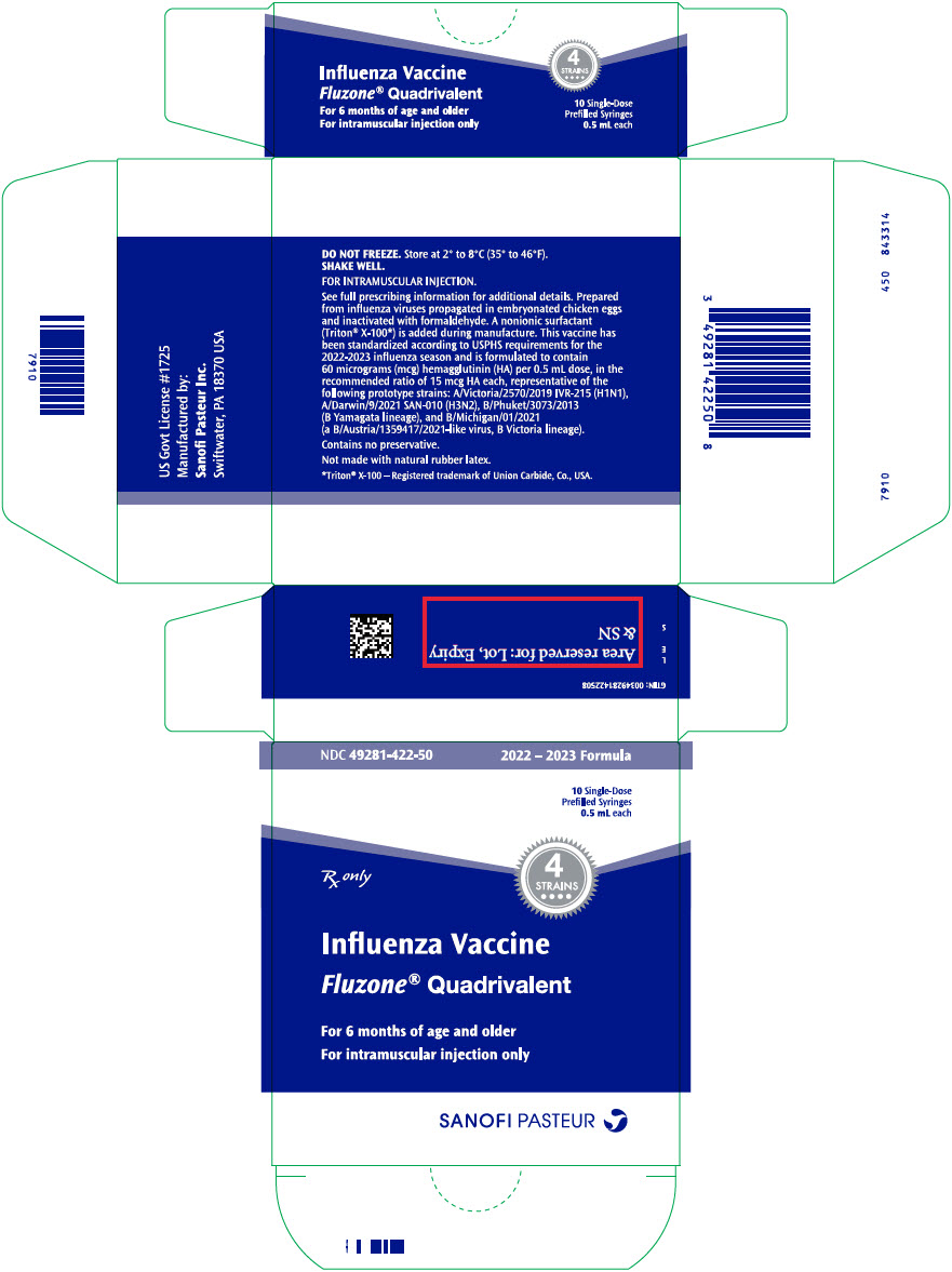 PRINCIPAL DISPLAY PANEL - 10 Syringe Package - 49281-422-50