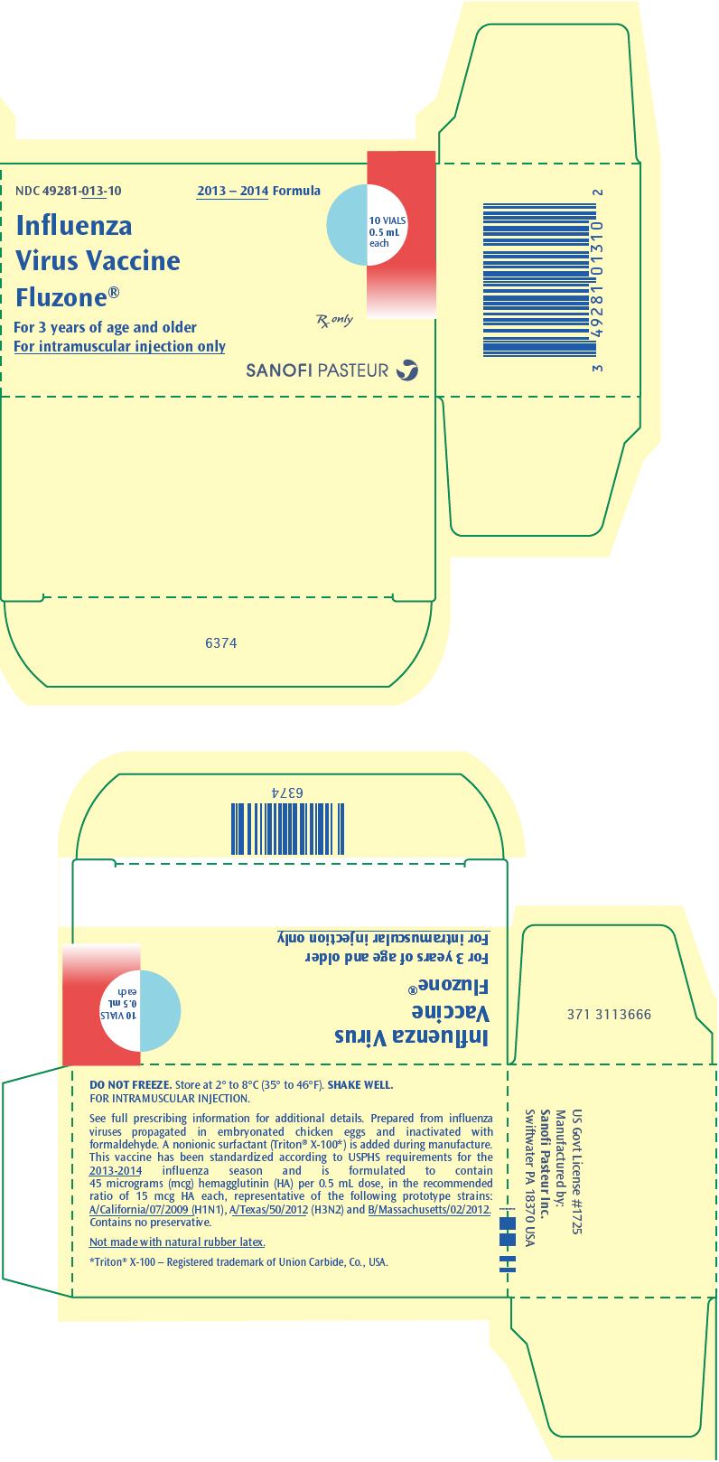 PRINCIPAL DISPLAY PANEL - 10 x 0.5 mL Single Dose Vial Carton