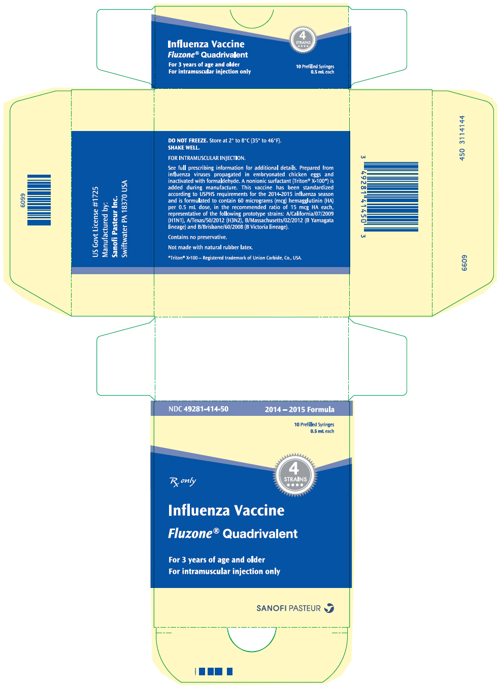 PRINCIPAL DISPLAY PANEL - 10 x 0.5 mL Syringe Package