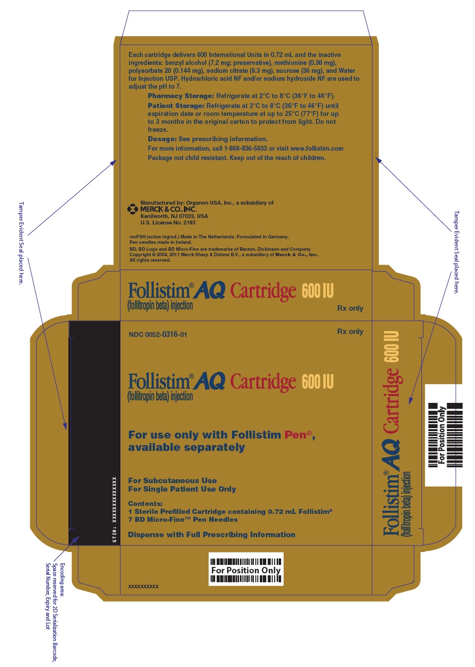 PRINCIPAL DISPLAY PANEL - 600 IU Kit Carton