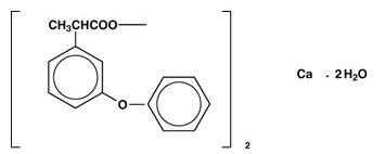 Fenoprofen Calcium Stuctural Formula