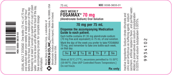 PRINCIPAL DISPLAY PANEL - Bottle Label 70 mg per 75 mL