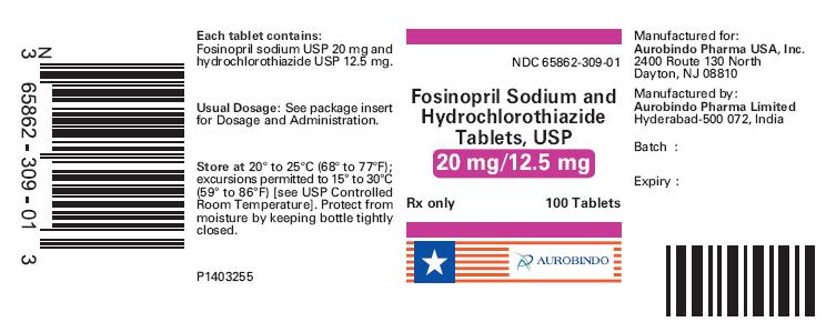 PACKAGE LABEL-PRINCIPAL DISPLAY PANEL - 20 mg/12.5 mg 100 Tablet Bottle