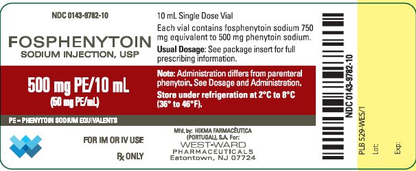 Fosphenytoin Sodium Injection, USP
500 mg PE/10 mL