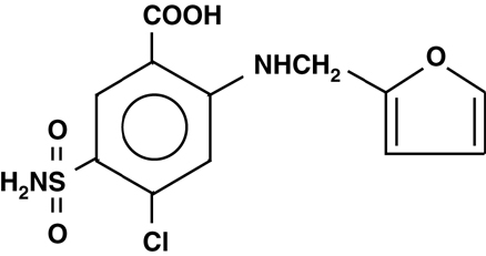 Structural Formula Furosemide