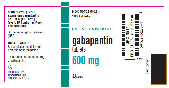 PRINCIPAL DISPLAY PANEL - 600 mg tablet bottle label