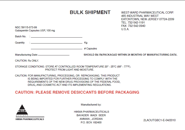 Bulk Shipment/100 mg