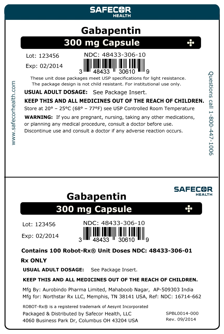 Gabapentin 300 mg Robot Unit Dose Box Label