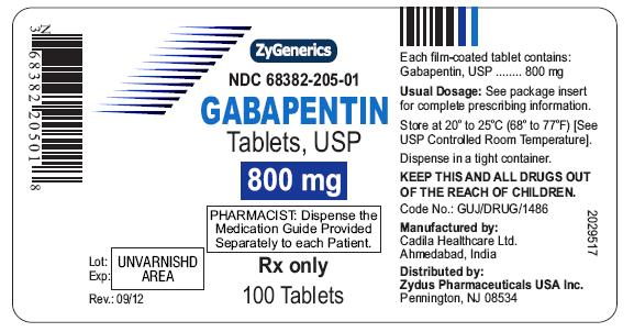 Gabapentin Tablets, 800 mg