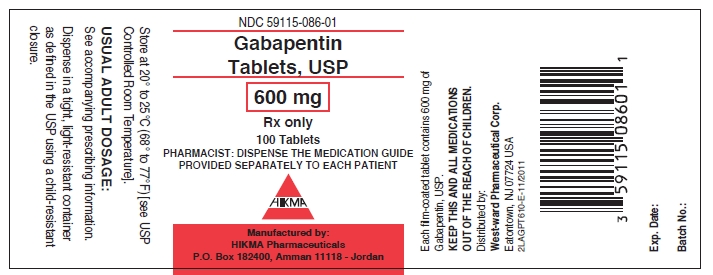 Gabapentin Tablets 600 mg