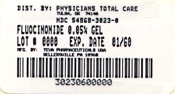 image of gel package label