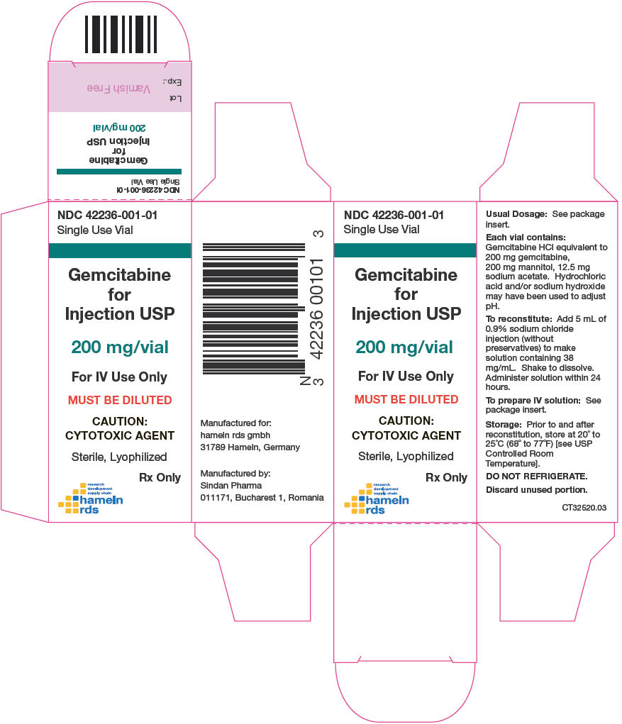 PRINCIPAL DISPLAY PANEL - 200 mg Vial Carton