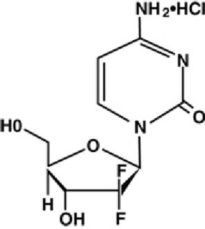 structural formula gemcitabine