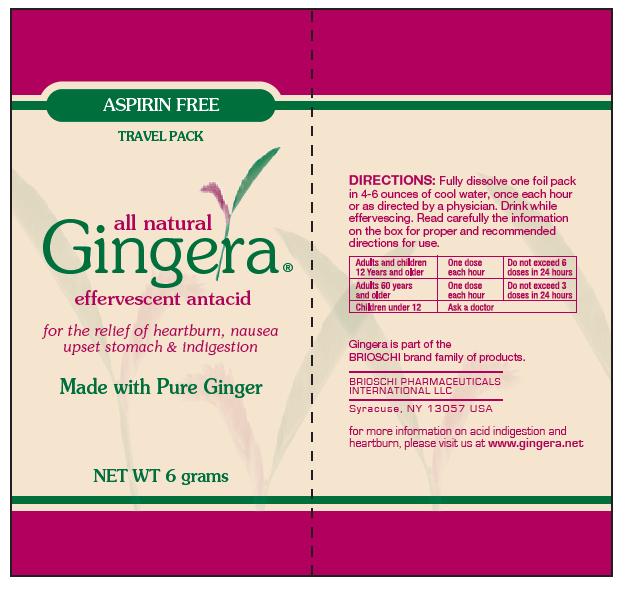 Gingera foil pack