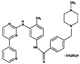 Imatinib mesylate structural formula