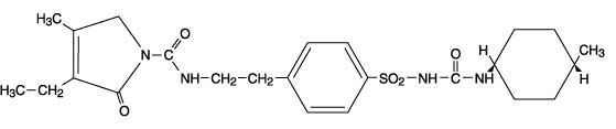 This the structural formula of Glimepiride.
