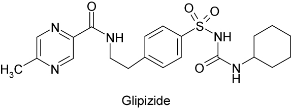 Glipizide structural formula