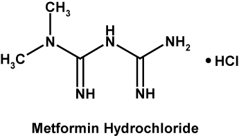 metformin hydrochloride structural formula