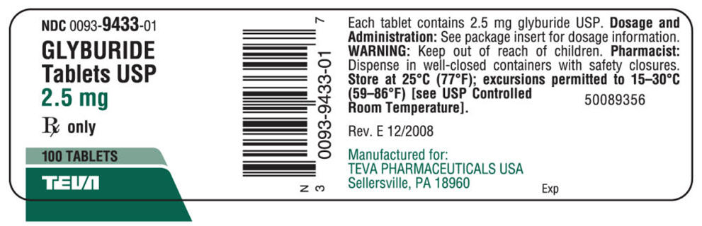 PRINCIPAL DISPLAY PANEL - 2.5 mg 100 Tablet Bottle