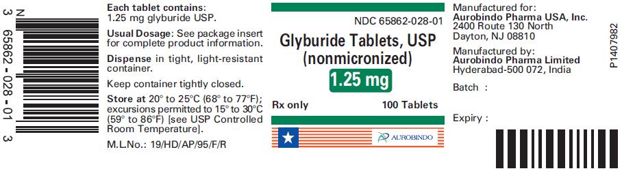 PACKAGE LABEL-PRINCIPAL DISPLAY PANEL - 1.25 mg (100 Tablet Bottle)