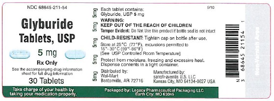 Glyburide 5 Primary Packaging Label