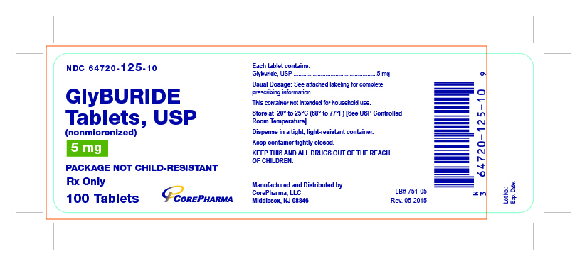container label-5mg-100 ct
