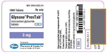 PRINCIPAL DISPLAY PANEL - 3 mg - 1000 Tablet Bottle Label