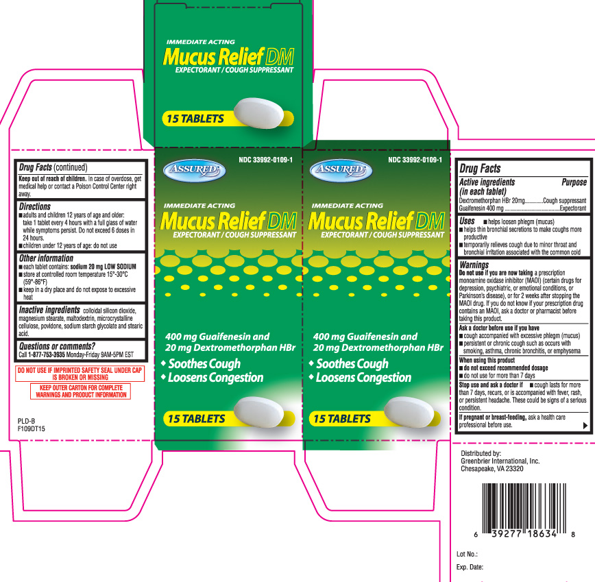 Guaifenesin 400 mg, Dextromethorphan HBr 20 mg