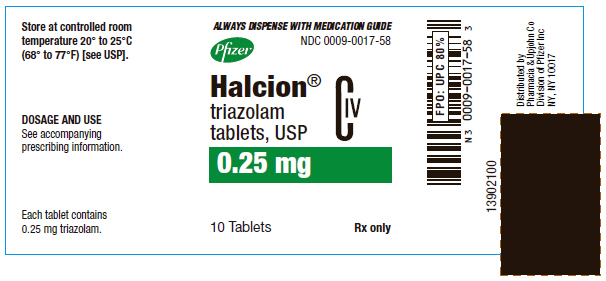 PRINCIPAL DISPLAY PANEL - 0.25 mg Tablet Blister Pack Carton