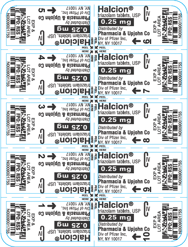 PRINCIPAL DISPLAY PANEL - 0.25 mg Tablet Carton