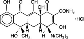 Tetracycline Hydrochloride Structural Formula
