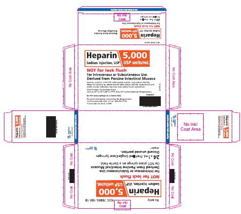 PACKAGE LABEL - PRINCIPAL DISPLAY - Heparin 1 mL Single-Dose Carton

