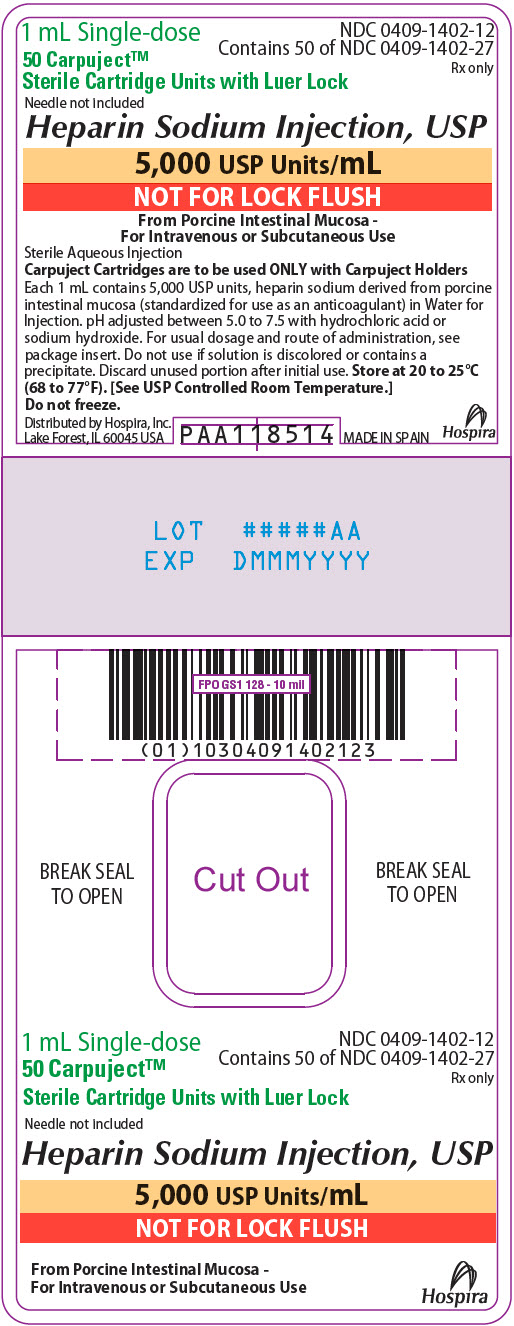 PRINCIPAL DISPLAY PANEL - 1 mL Cartridge Box Label