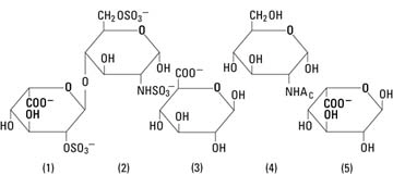 structural formula heparin sodium