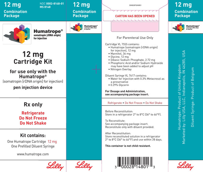 PACKAGE LABEL – Humatrope 12 mg Cartridge Kit