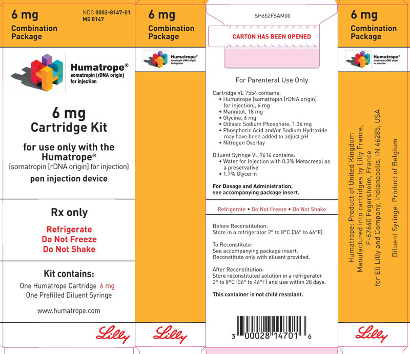 PACKAGE LABEL – Humatrope 6 mg Cartridge Kit