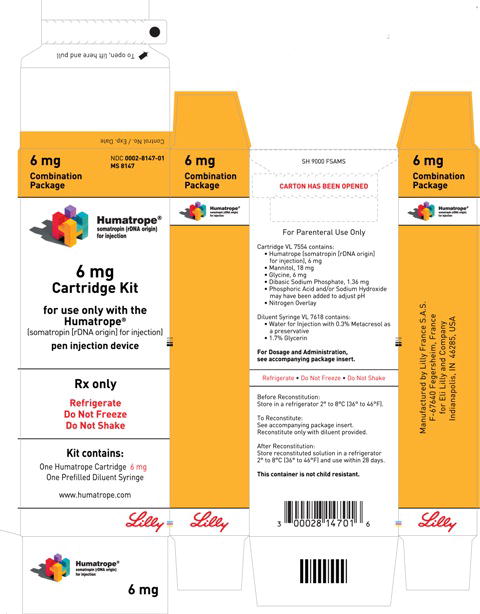 PACKAGE LABEL – Humatrope 6 mg Cartridge Kit