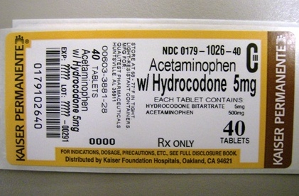 Hydrocodone/Apap 5mg/500mg - Package Size 40