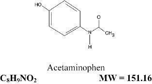 Chemical Structure-Acetaminophen