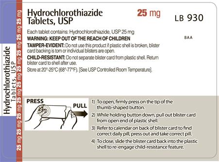 Hydrochlorothiazide 50mg Adherence Package