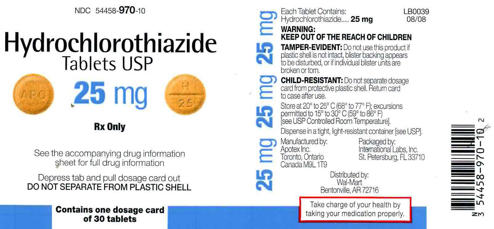 Hydrochlorothiazide Tablets 25 mg