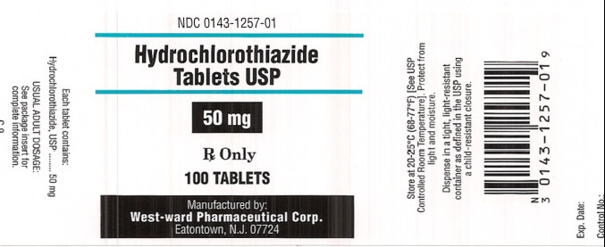 Hydrochlorothiazide Tablets USP 50 mg/100 Tablets