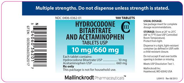 Principal Display Panel - 10 mg/660 mg Bottle