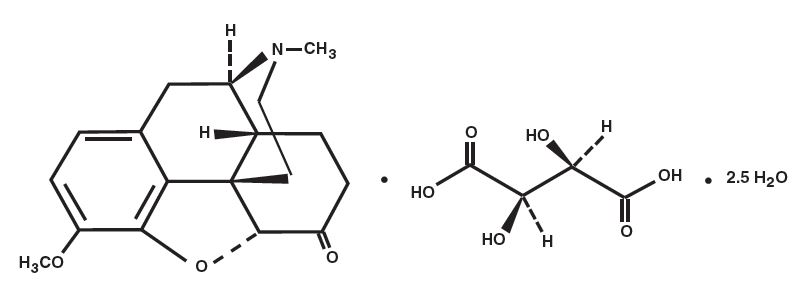 Hydrocodone Bitartrate Chemical Draw Structure